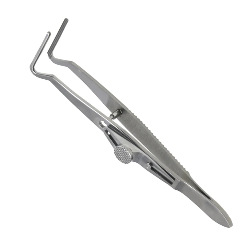 Strabismus Eye Tweezers Forceps Stainless Steel Eyelid Tools Microscopy Instruments