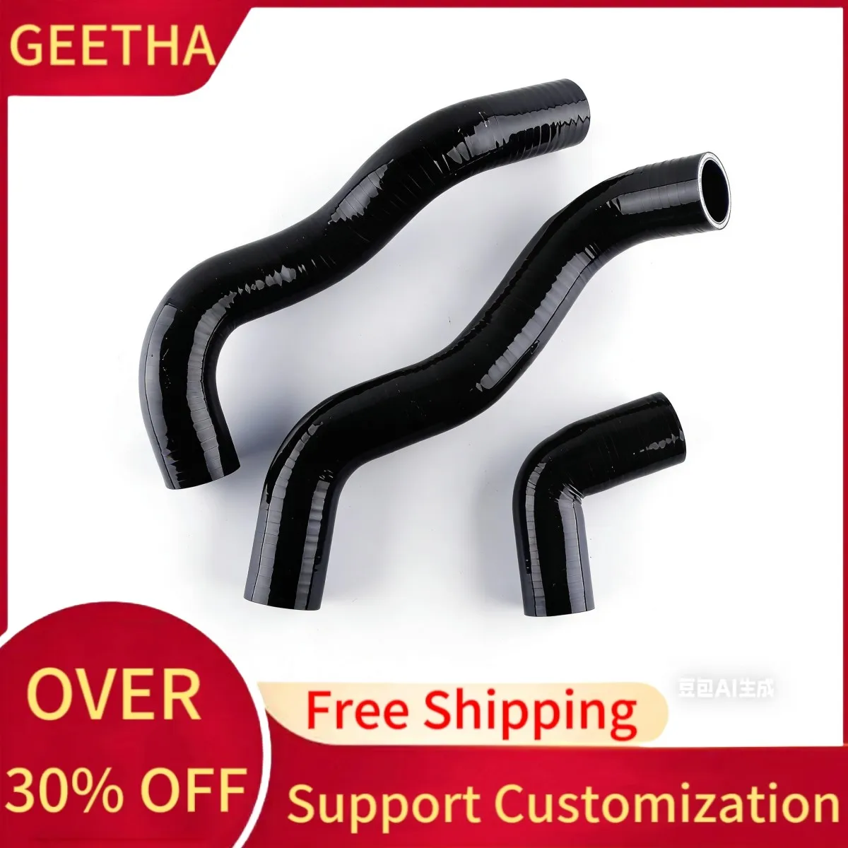 Mangueira de silicone para radiador de arrefecimento para Fiat Uno Turbo IE MK1 1.3 1985-1991 1986 1987 1988 1989 1990