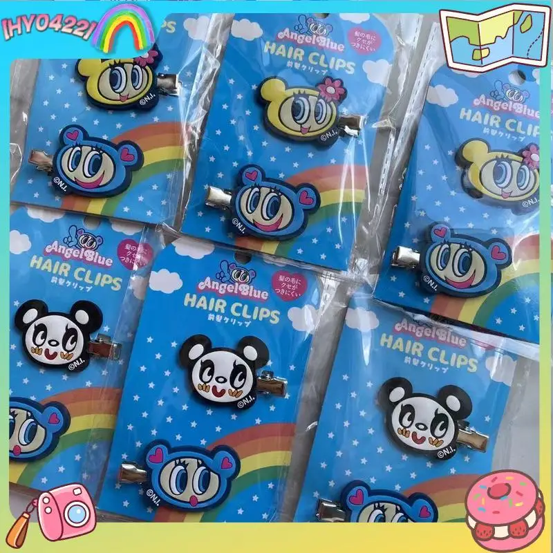 

Синие мультяшные заколки для волос без следов, в японском стиле, с тематикой «Начать жизнь сначала», милые заколки для девочек-подростков, аксессуары для волос в стиле кавайи