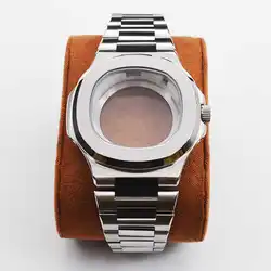 39.5mm Watch Cases Watchband Parts Sapphire Crystal Glass For Modified Nautilus NH34 NH35 NH36 NH38 Movement Dial Waterproof