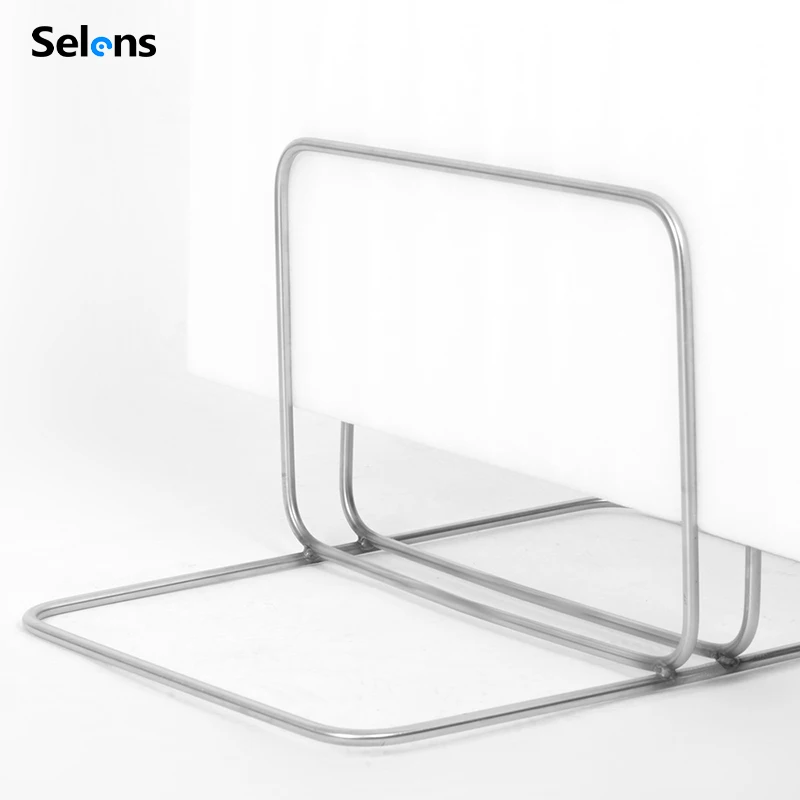 Selens Foam Board Stand Stainless Steel Base Light Stand Adapter Clamp Foamcore Reflector Fork Bracket for Photography Studio