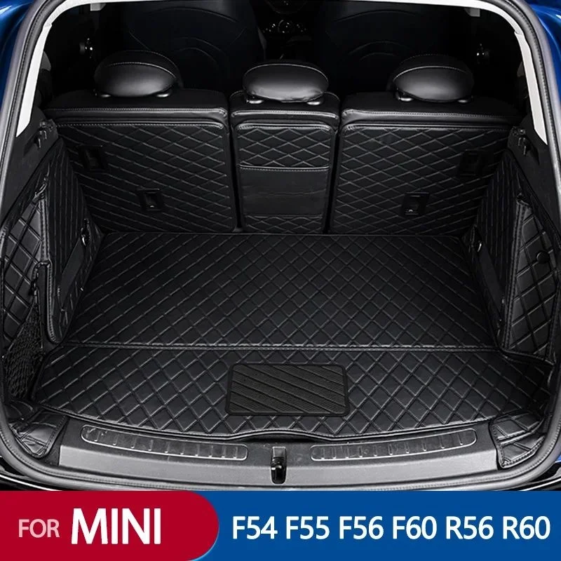 Car Rear Trunk Mat Protection Pad For BMW Mini Cooper F54 F55 F56 F60 R56 R60 Bottom Boot Carpets Cargo  Interior Accessories