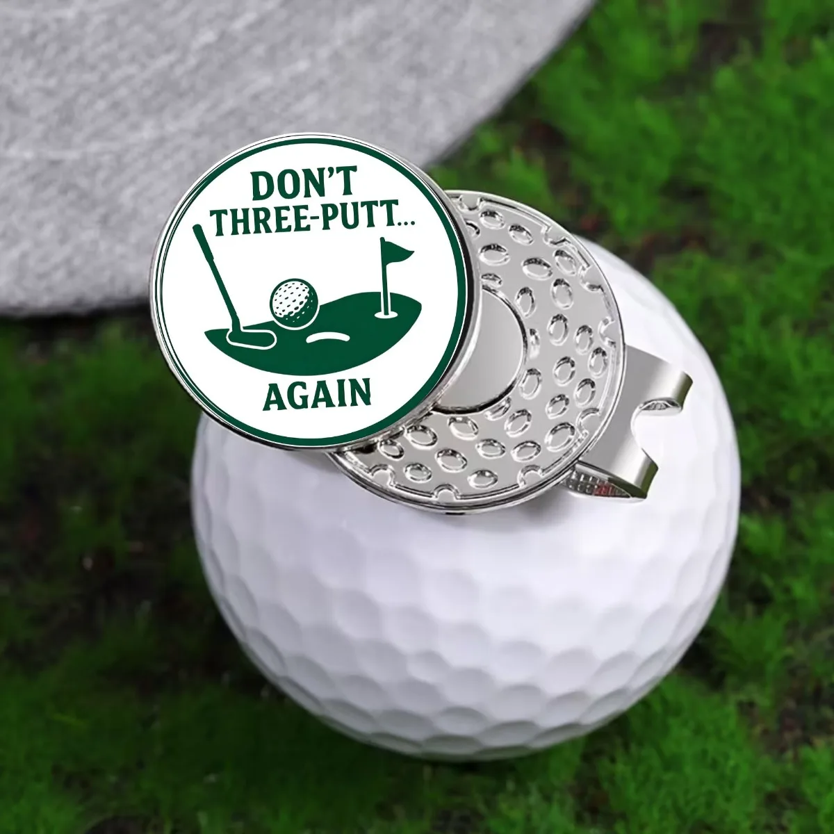 Magnetic Golf Cap Clip Marker – Fits Gloves, Caps & Hats. Metal UV Ball Mark Clips. 