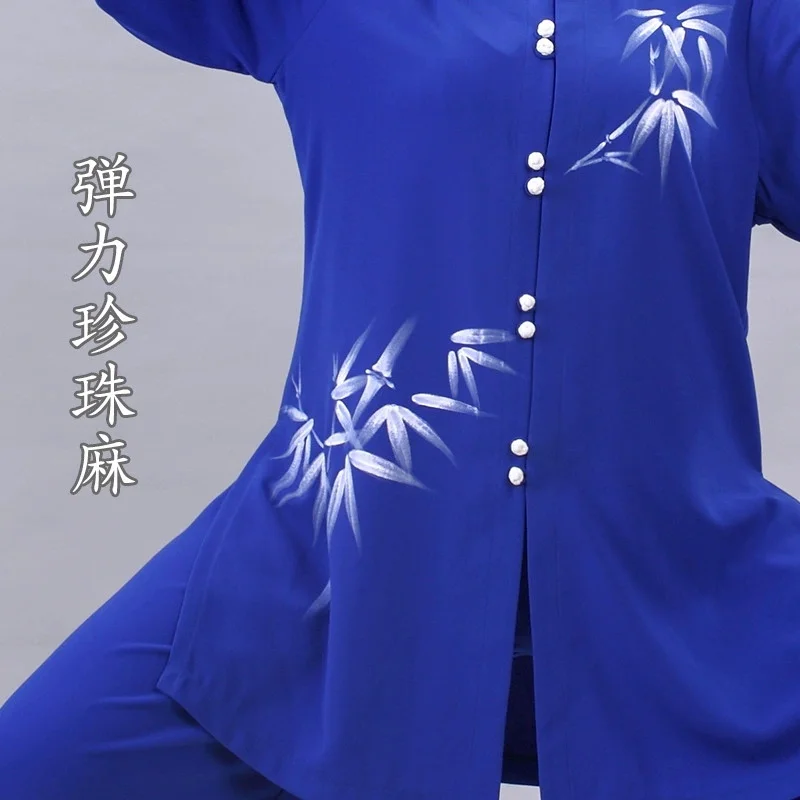 Chinese Tai Chi Uniform Cotton Wushu Kung Fu Clothing Kids Adults Martial Arts Wing Chun Suit Taichi Performance Tang Suit Taiji view 5