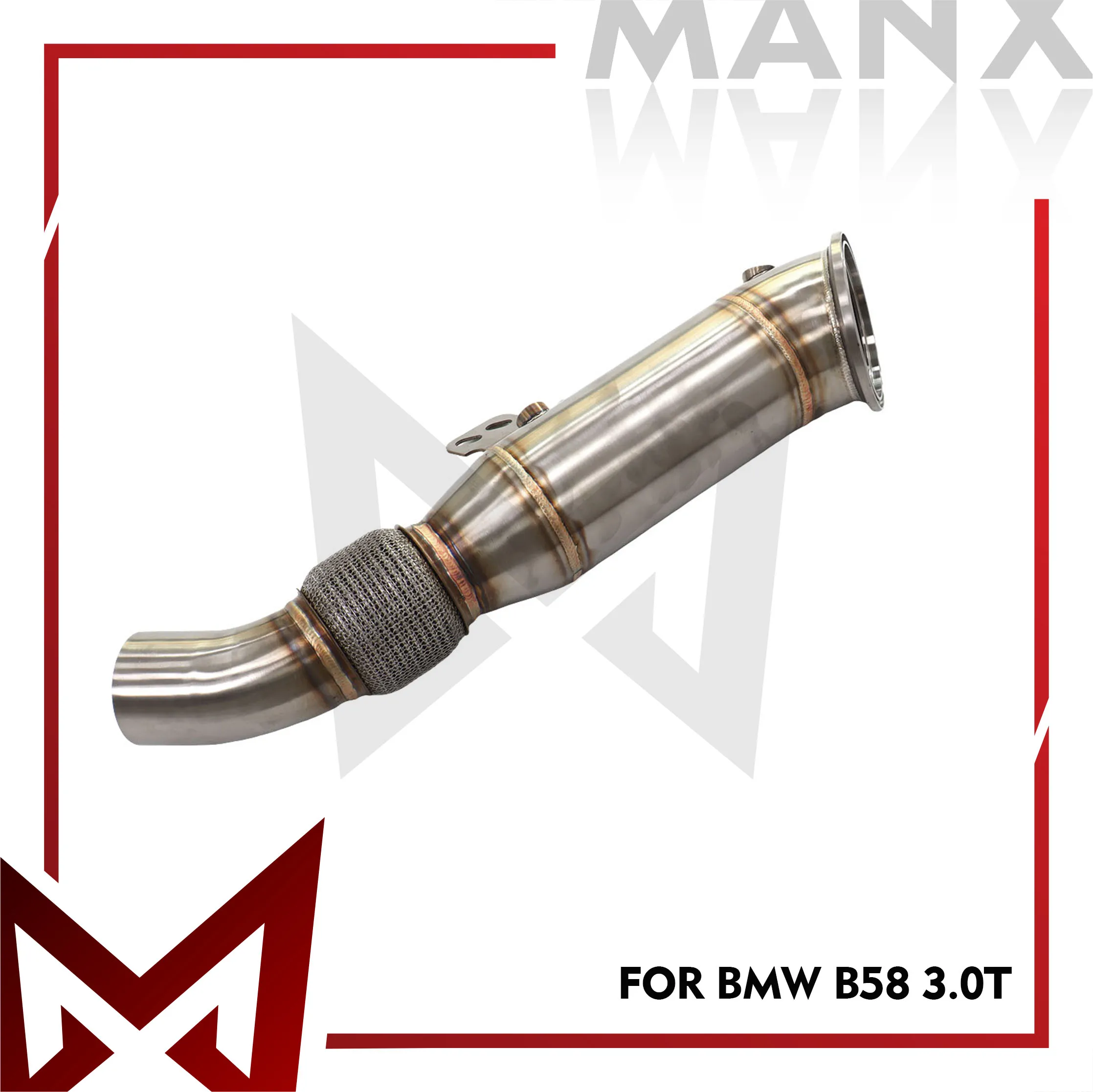 

Suitable Downpipe For BMW B58 3.0T Stainless Steel High Flow Performance Exhaust System Without Heat Shield