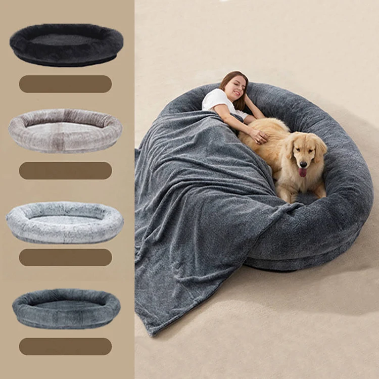 Newly Upgraded Modern Fashion Dog Bed Sofa Solid Style Ergonomic Memory Foam Giant Human Sized Thicken Washable Packed in Carton