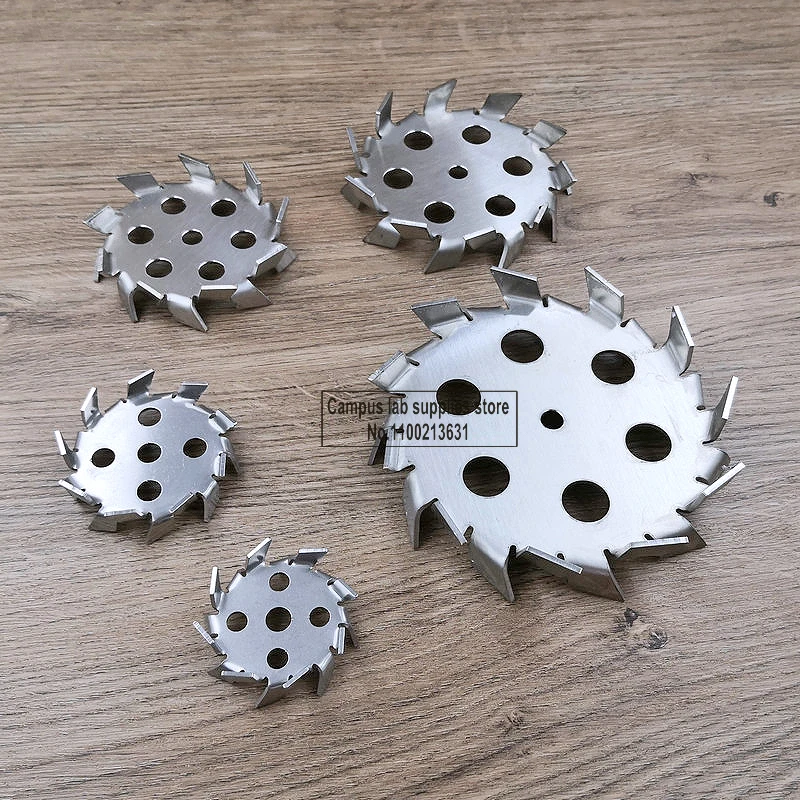 1piece Laboratory Round Stainless Steel Dispersion Disc Stirring Plate with Diversion Hole for Mixer