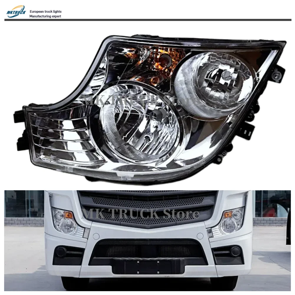 24V original Halogen headlight assembly with bulb and plug for Mercedes-Benz truck actros MP4 9608201239 9608201339 9608200339