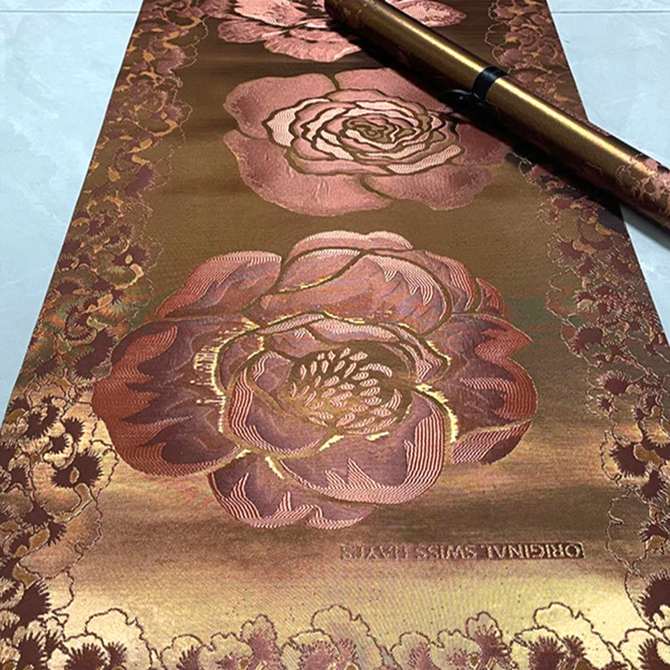 

Brown Nigerian Wedding Gele Set - 2-Piece Hayes Style Sego Headtie Material, Pre-Tied Turban & Headwrap Fabric for Women TX-4-17