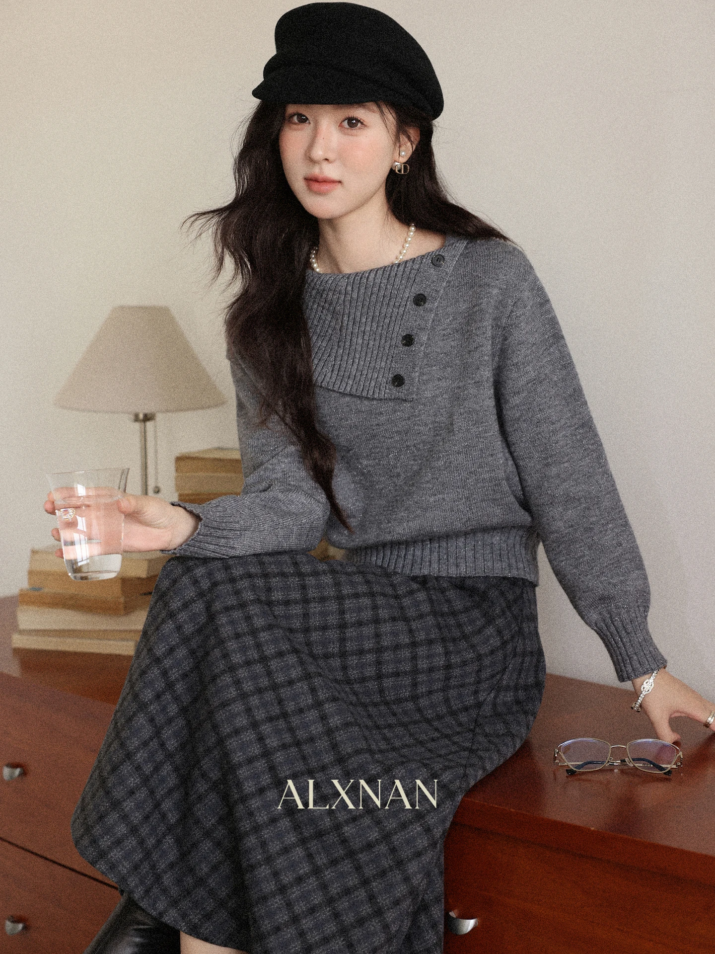 

Женский зимний свитер-кардиган South Deer Mis Design с большим воротником, новый, свободный, вязаный, повседневный, прямого кроя