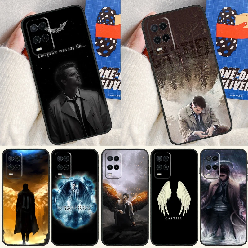 Supernatural Castiel Angel For OPPO A57 A77 A78 A17 A16 A76 A96 A15 A52 A72 A91 A93 A54 A74 A94 A5 A9 A31 A53s A54s Case