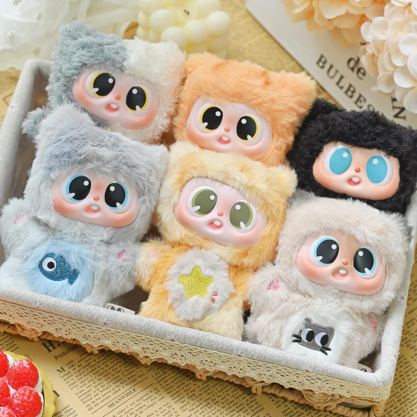 

Pitty V2 Meow Meow Dormitory Series Blind Box Plush Toy Kawaii Desktop Ornament Anime Cartoon Doll Pendant Mystery Box Girl Gift