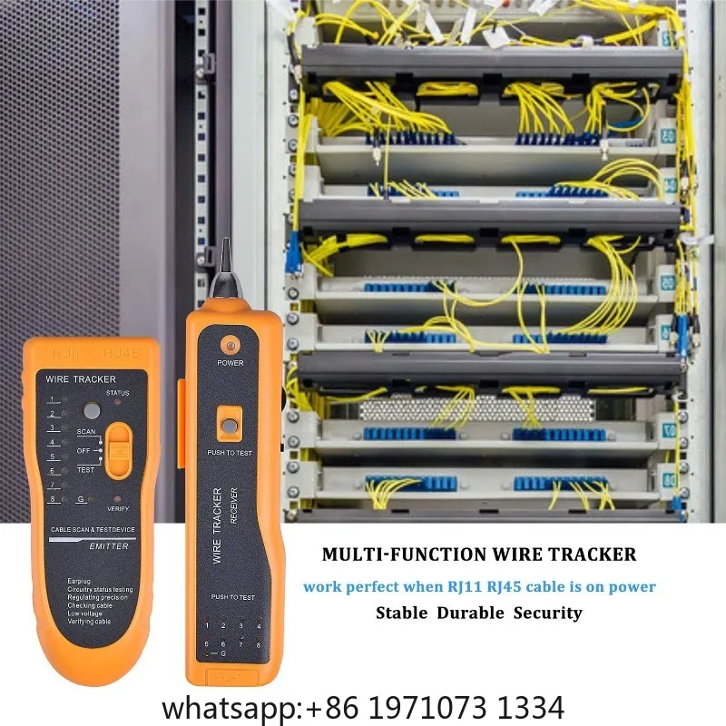 Network Cable Tester LAN Telephone Wire Tracker Diagnose Tone Tracer for STP UTP Cat5 Cat6 RJ45 RJ11 Detector Line Finder