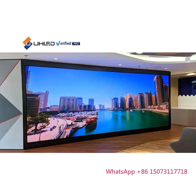 

Высокая яркость UHLED Внутренний светодиодный экран с небольшим шагом пикселей COB Видеостена Внутренняя реклама P0.9 P1.2 P1.56 Цифровой