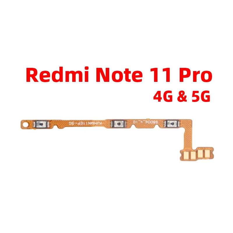 For Xiaomi redmi note 11 pro Power ON OFF Volume Camera Key Button Switch Flex Cable Replacement