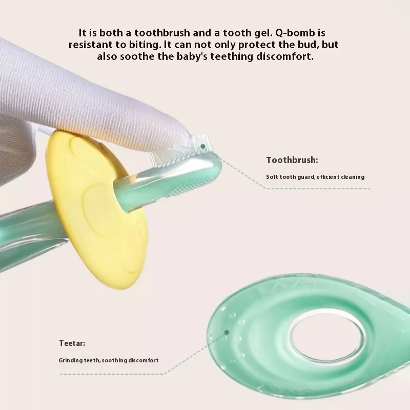 فرشاة أسنان ذات شعيرات ناعمة للأطفال، مقبض غير قابل للانزلاق، فرشاة أسنان ذات شعيرات ناعمة وكثيفة للغاية، للعناية باللثة للأطفال