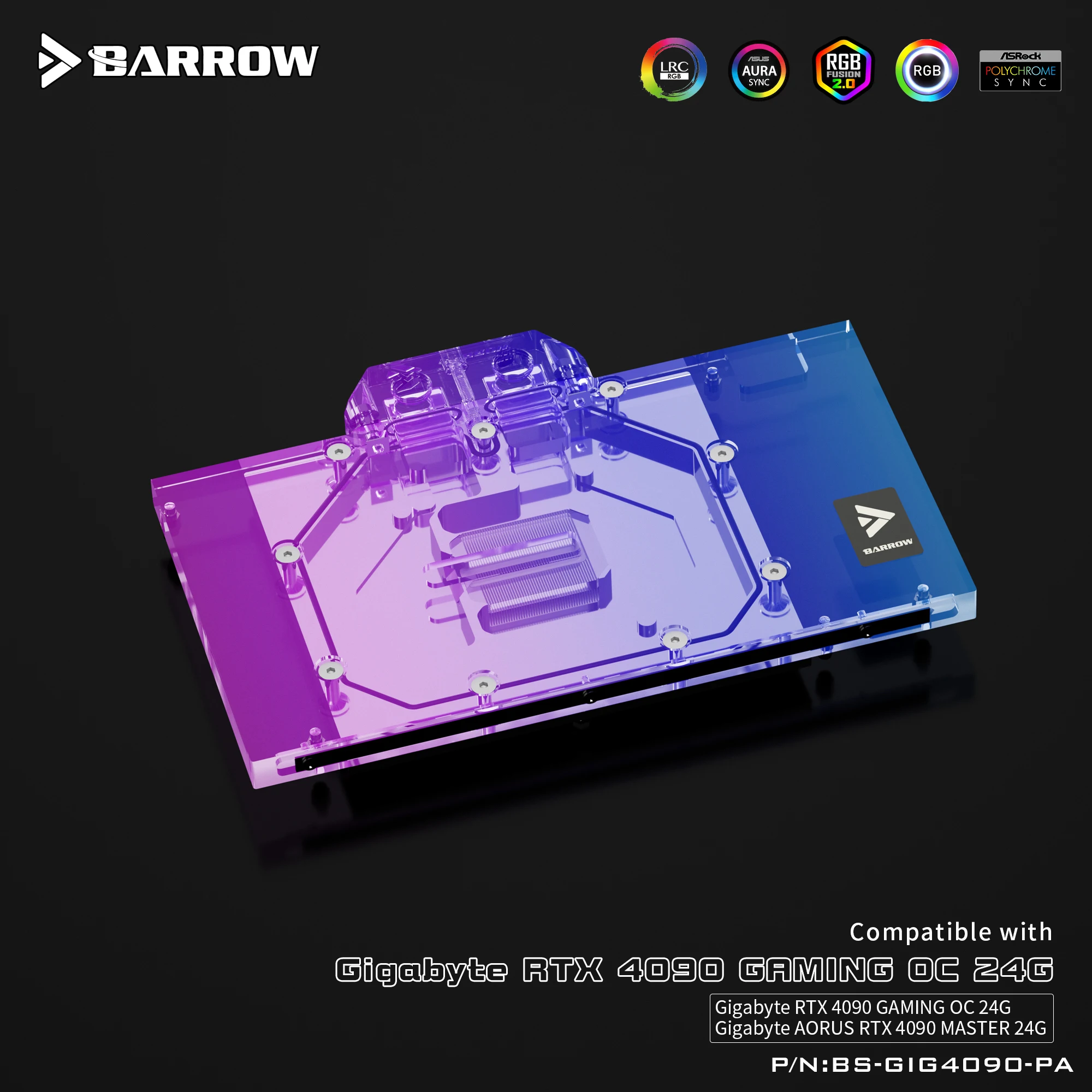 Barrow Full Cover RGB Water Co - Rtx 4090 Water Block Full Cover review and price