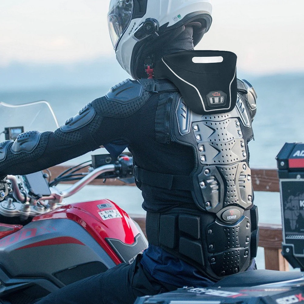 واقية دراجة نارية الرقبة هدفين المضادة للصدمات آمنة الرقبة حماية مكافحة التعب العمود الفقري وسادة للرقبة سستة ثلاثية الأبعاد حماية العمود الفقري العنقي #4