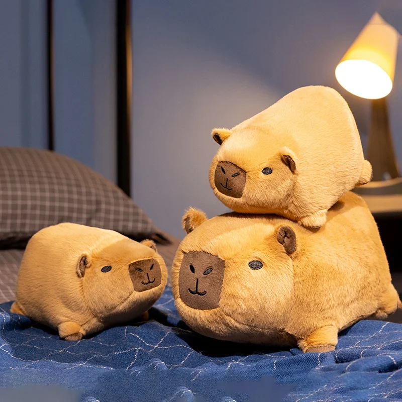    24/35 cm molliges Capybara-Plüschtier, weiches Stofftier, Capybara-Plüschpuppe, weiches Kissen, Sofakissen, klassisches Geschenk