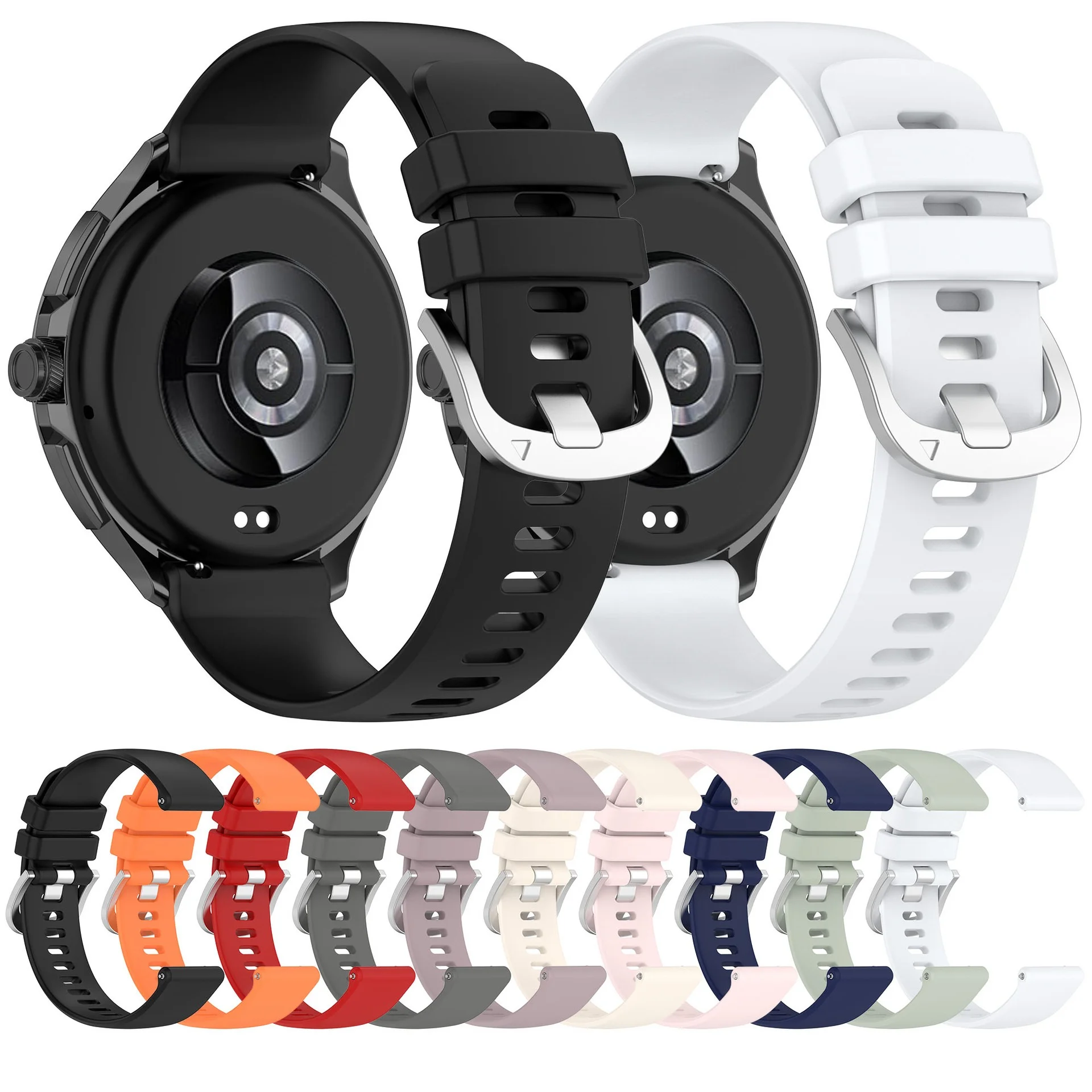 Silicone strap For Xiaomi Watch 2/2 pro/Watch S3/MI watch S4/MI watch color2/sport/honor watch4 pro Smart watches accessories