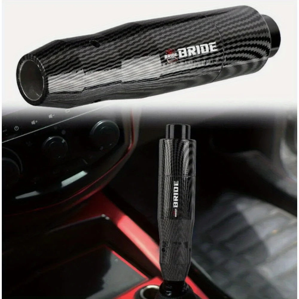 JDM BRIDE Carbon Aluminum Automatic Stick Gear Shift Knob Lever Shifter