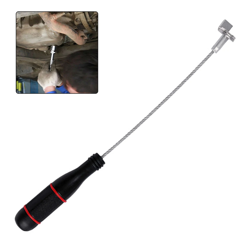Magnetic Oil Pan Removal Tool Wrench Anti-scalding Magnetic Oil Pan Removal Tool Car Oil Drain Wrench Automobile Repair