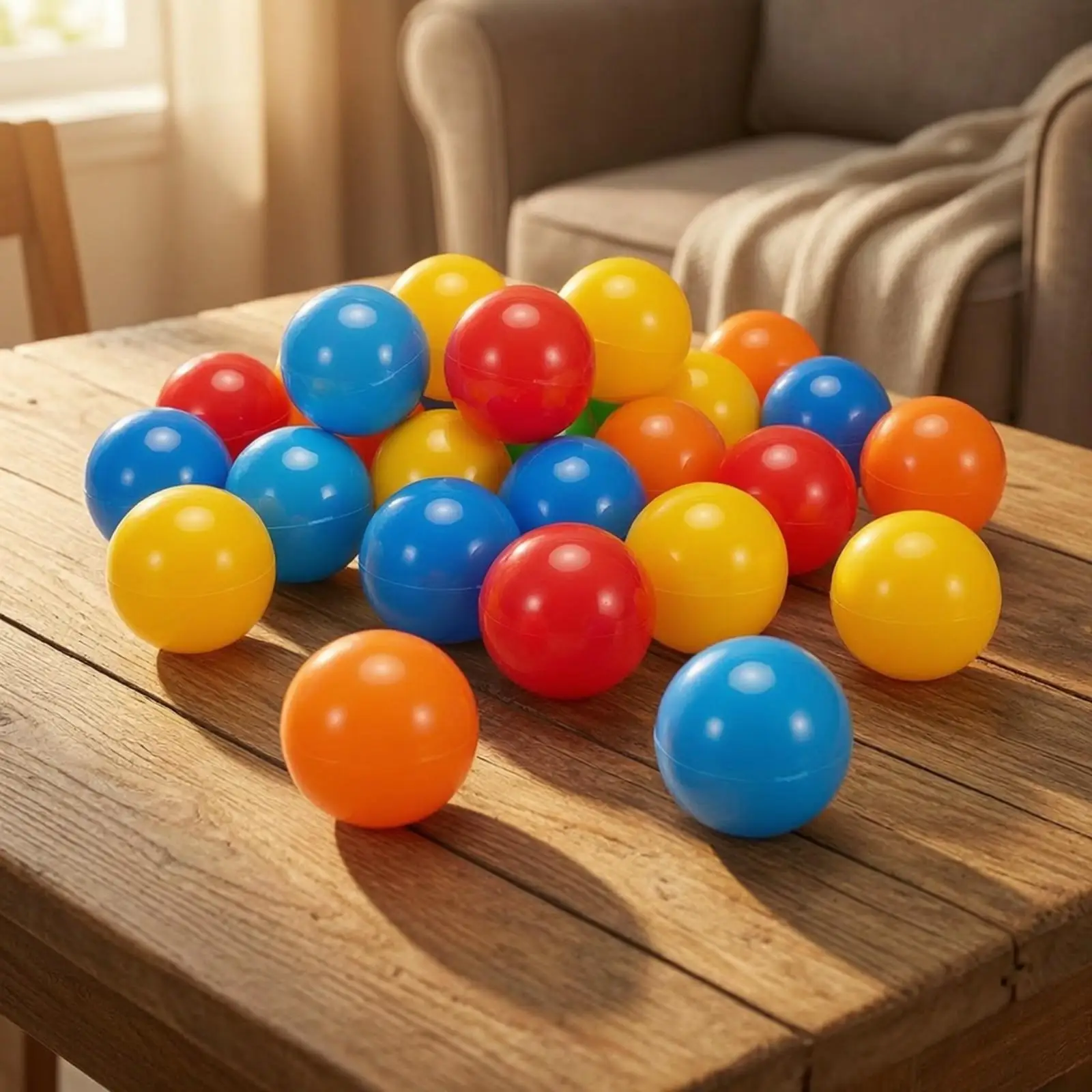 Random Draw Ball 4cm Raffle Sphere with Seam for Classroom Prize Event Lottery Ticket Pick