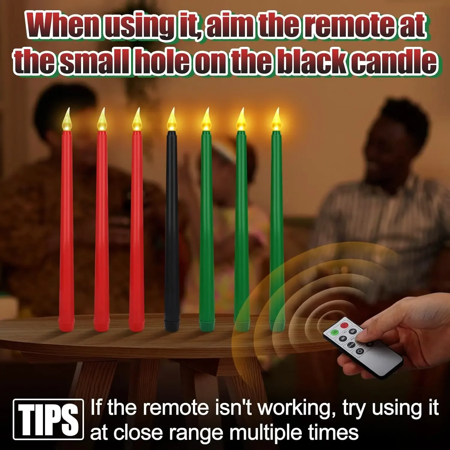 

Пульт дистанционного управления, красочная имитация длинного столба, светодиодная свеча с длинным столбом, конусная электронная свеча, украшение, Рождественская свеча