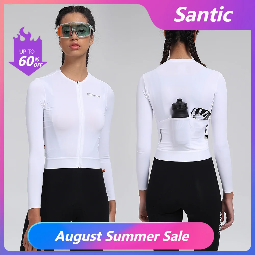 Santic Camisa Ciclismo Feminina Manga Comprida