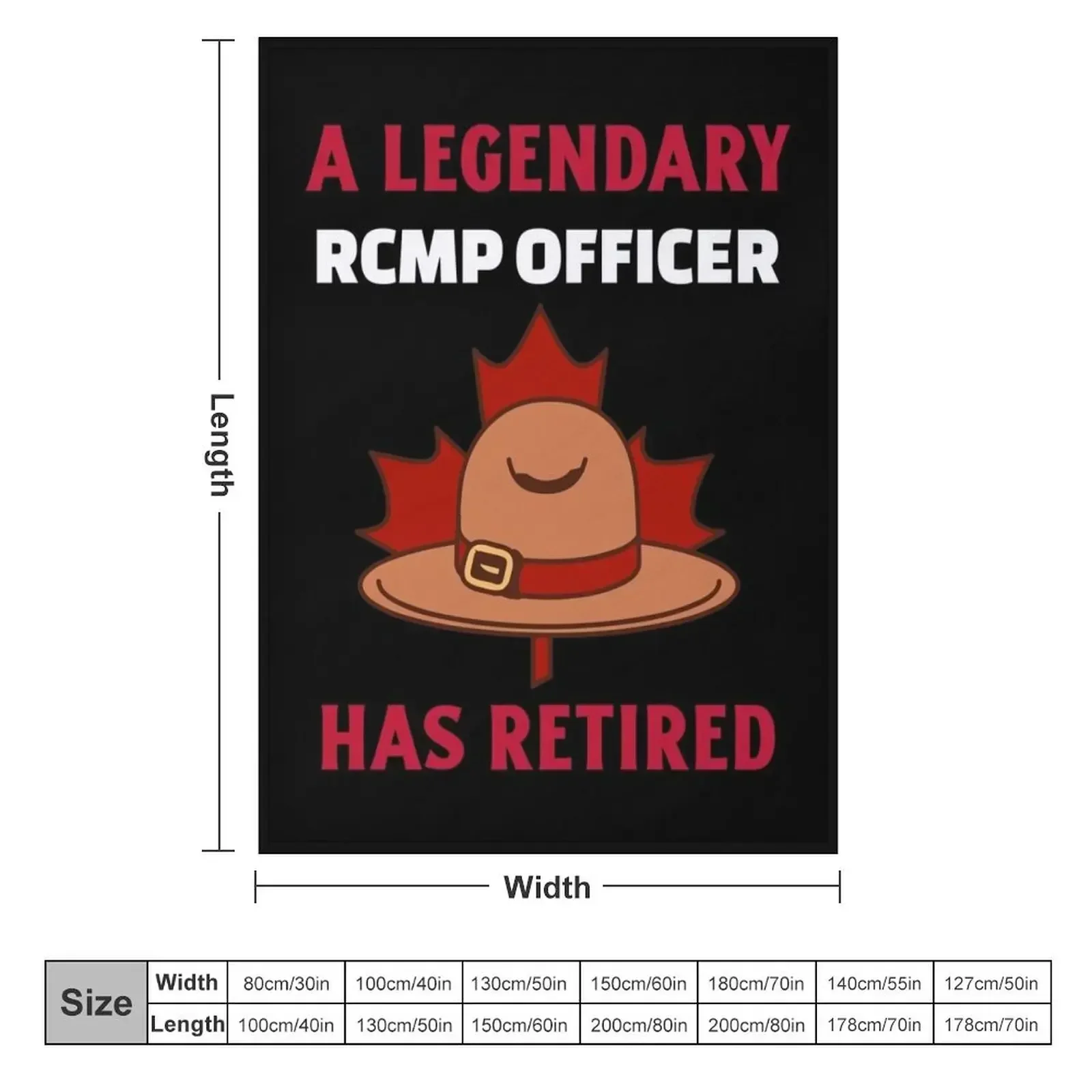 A Legendary RCMP Officer Has Retired Throw Blanket Travel Decoratives Decorative Sofa for babies Blankets