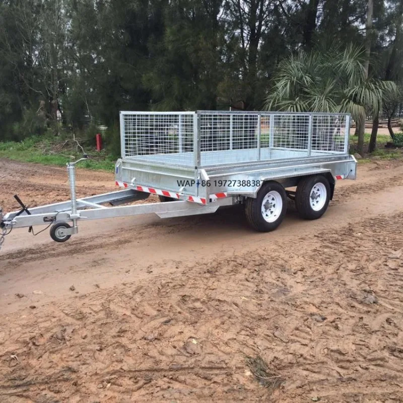 Economic Hot Dipped Galvanized 10x5ft High Quality Heavy Duty Full Welded Tandem Trailers