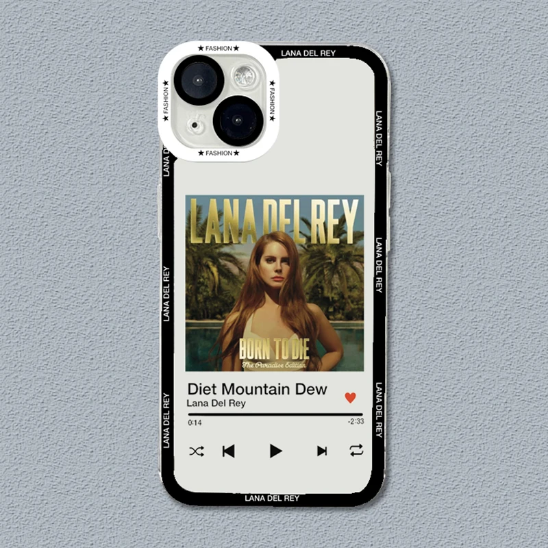 For Xiaomi Redmi Note 13 12 Pro Plus 12S 11S 11 10S 10 Singer Lana Del Rey Poster Soft Clear Phone Covers For Redmi 12 13C Case