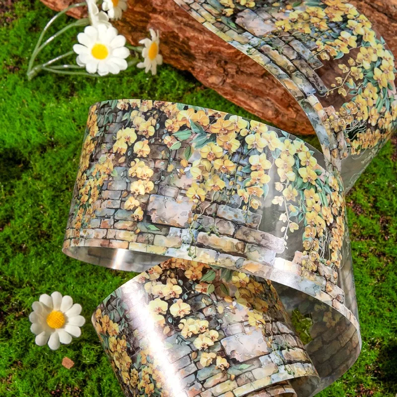 

Mr. Paper, Garden Wall Series PET Tape, European Vintage Decorative Tape Wall Climbing Flower DIY Materials Landscape Tape