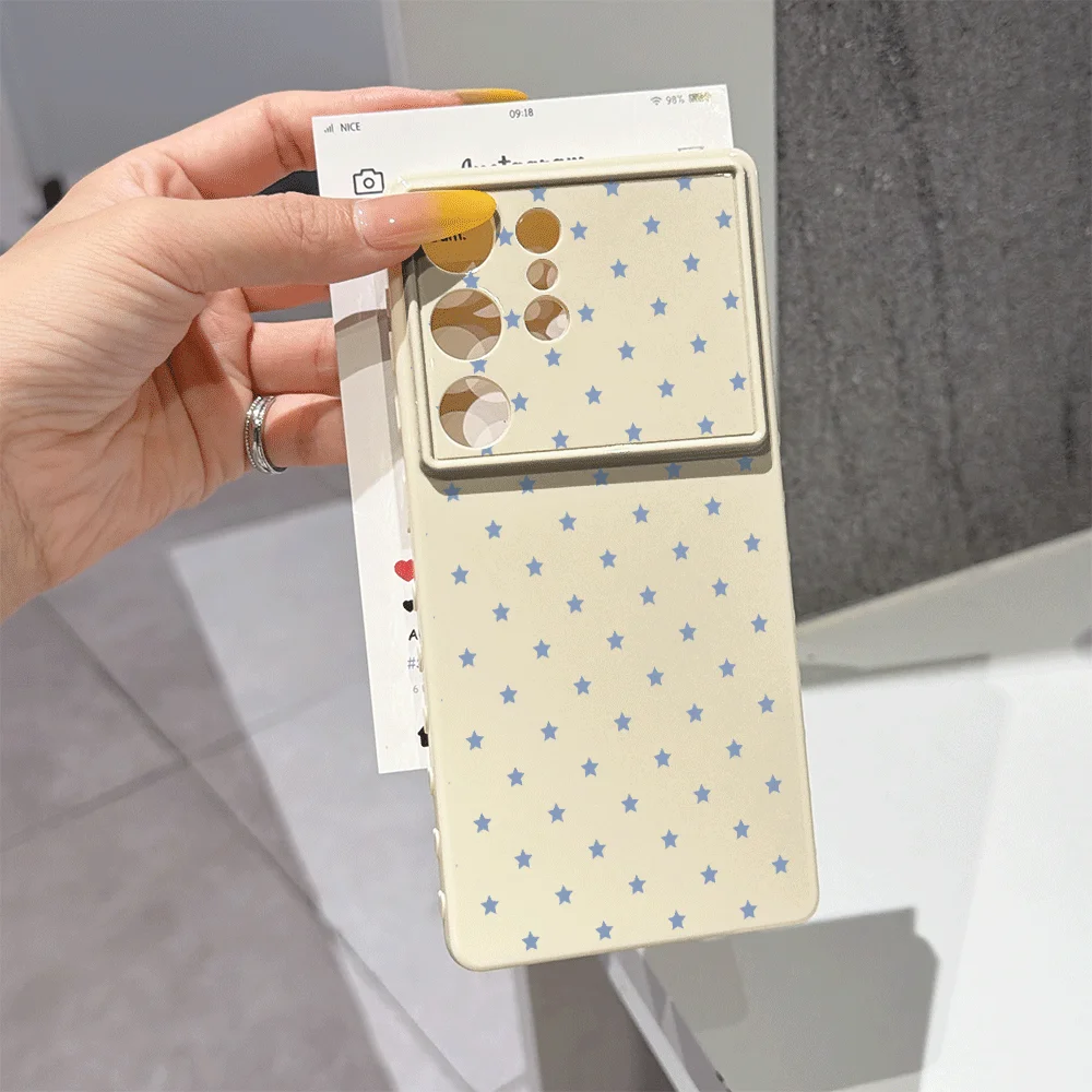 Five-pointed Star Pattern Phone Case for Samsung Galaxy S24+ S22 S23 FE S25 Plus S26 Ultra Shell for Galaxy A57 A56 Soft Covers