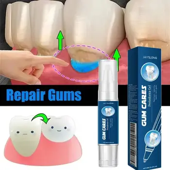 Gel reparador de encías dañadas, alivia el dolor de encías, alergias, limpieza profunda, manchas dentales, sarro, suero, caries dental, pasta de dientes 10 best sales Chiclete - №2