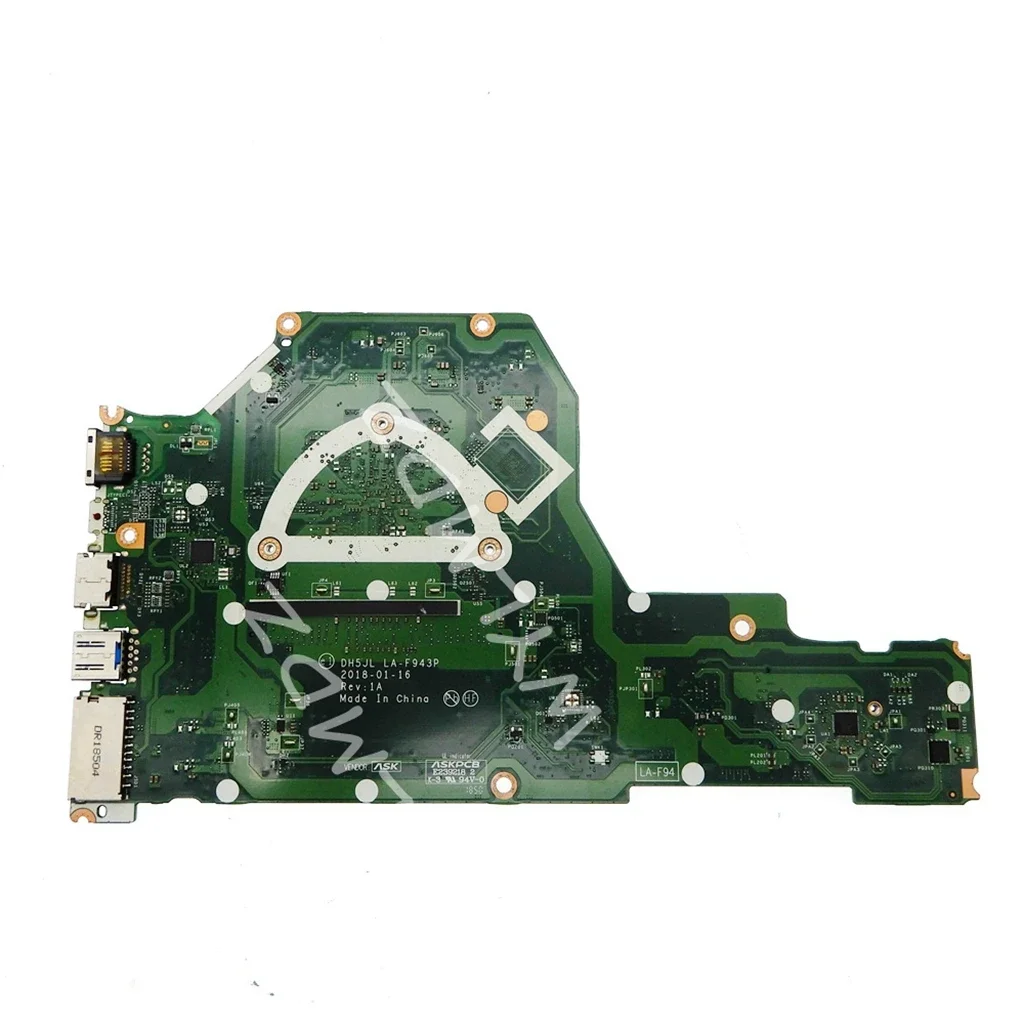 DH5JL LA-F943P With X5-E8000 CPU Notebook Mainboard For ACER Aspire A315 A315-33 Laotop Motherboard Use DDR3L Memory Test OK