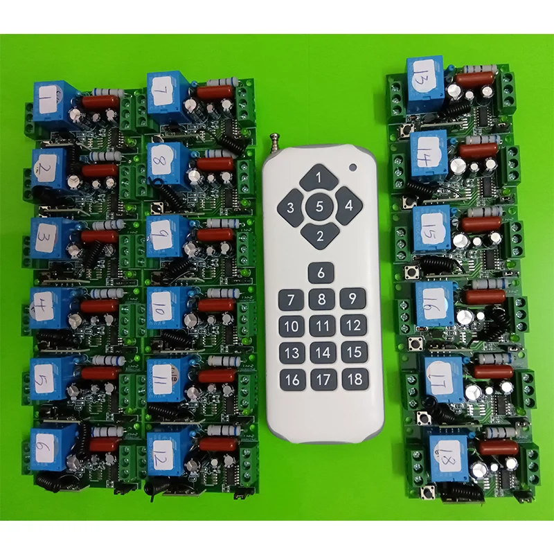 

433 MHz 1000M Long Range AC220V 1CH RF Industrial Wireless Remote Control Relay Switch light /lamp/ window/Garage Doors shutters