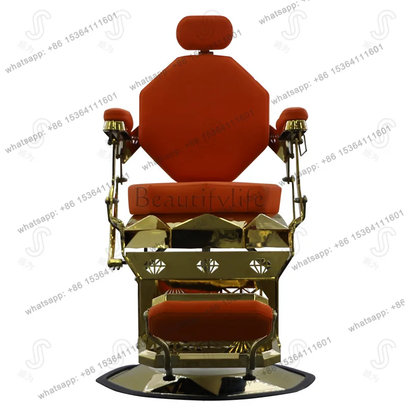 Factory Direct Sales Retro oil head chair reclining shave repair barber shop hair salon special