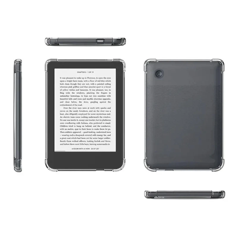 กรณีTPUนุ่มสําหรับRakuten Kobo Libra/ClaraสีBW 2024 7 "eReader Slimน้ําหนักเบาโปร่งใสซิลิโคนยืดหยุ่นปกหลัง