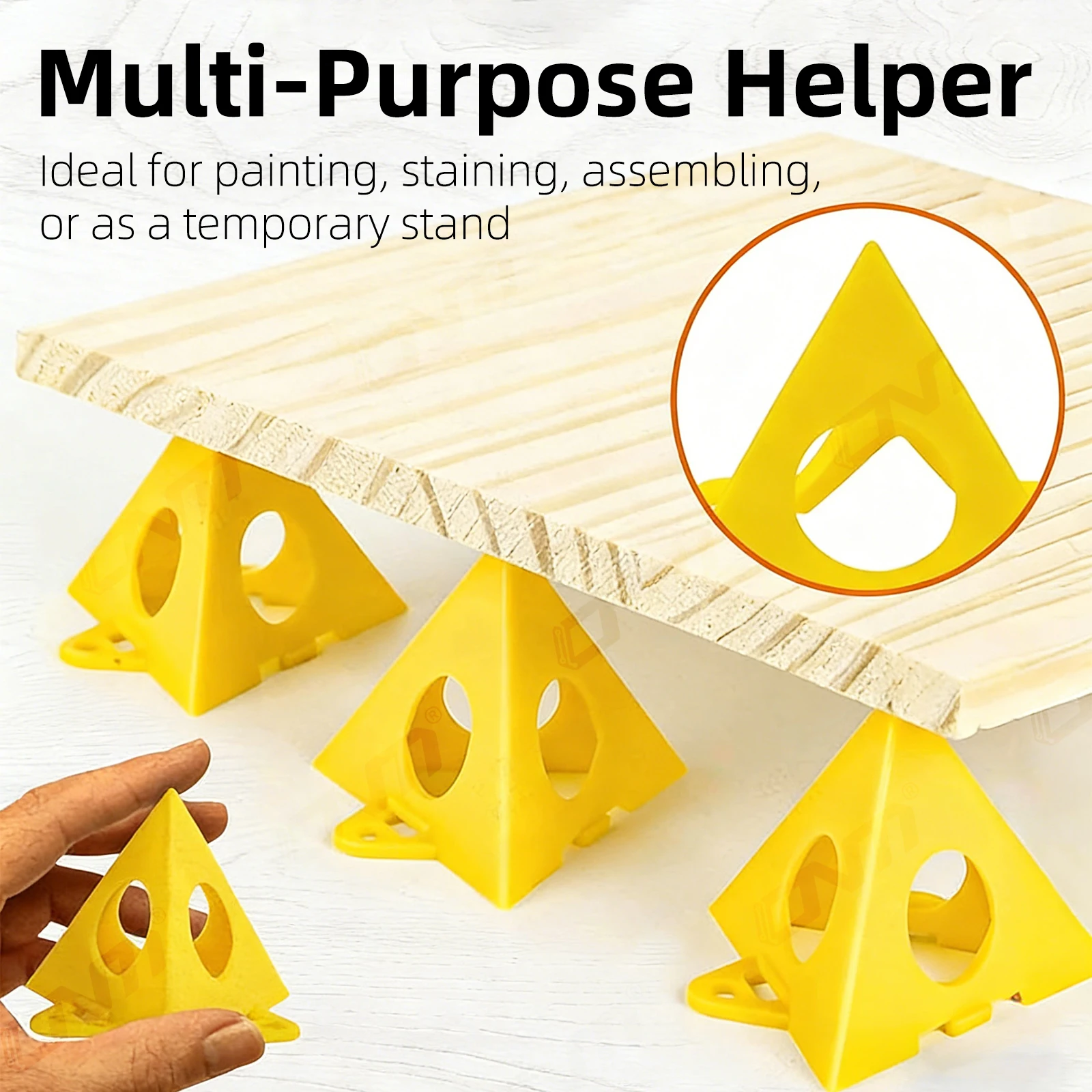 10 قطعة الهرم مثلث الطلاء دعم عدم الانزلاق لوحة بلاستيكية دائم النجارة اللوحة مجلس الوقوف DIY بها بنفسك أدوات الرش #6
