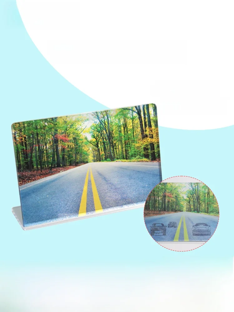 Polarized Sunglasses Test Board Car Style Optical Test Card Polarization Mirror Test Diagram Display Stand Optical Glasses