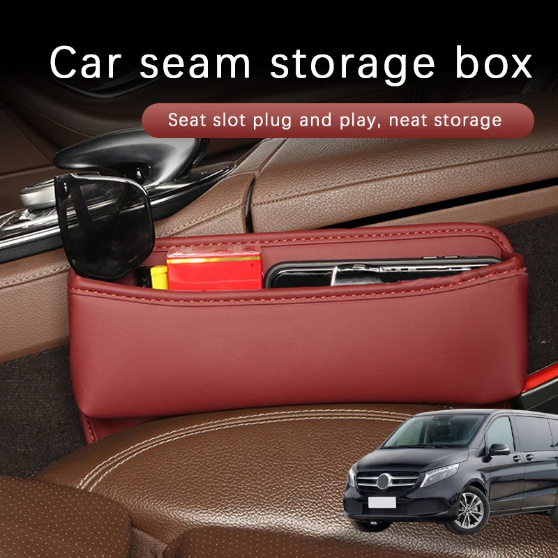 Car Seat Gap Organizer Multifunctional Console Filler Storage Car Interior Storage Bag For Mercedes Benz V-Class Car Accessories