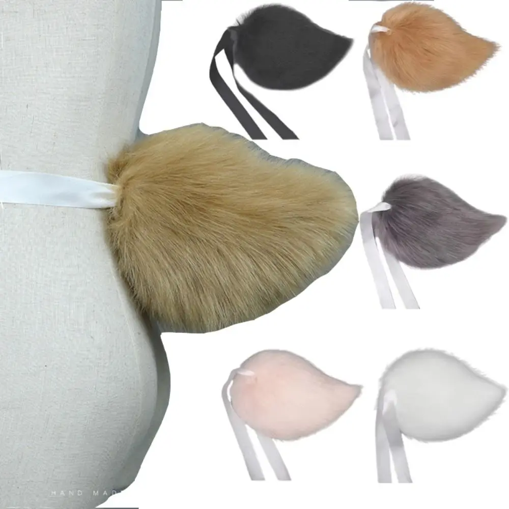 

Cosplay Costume Props Plush Bunny Tail Soft Plush Imitation Faux Fur Simulation Animal Tail Ribbon/Metal Pins Handmade