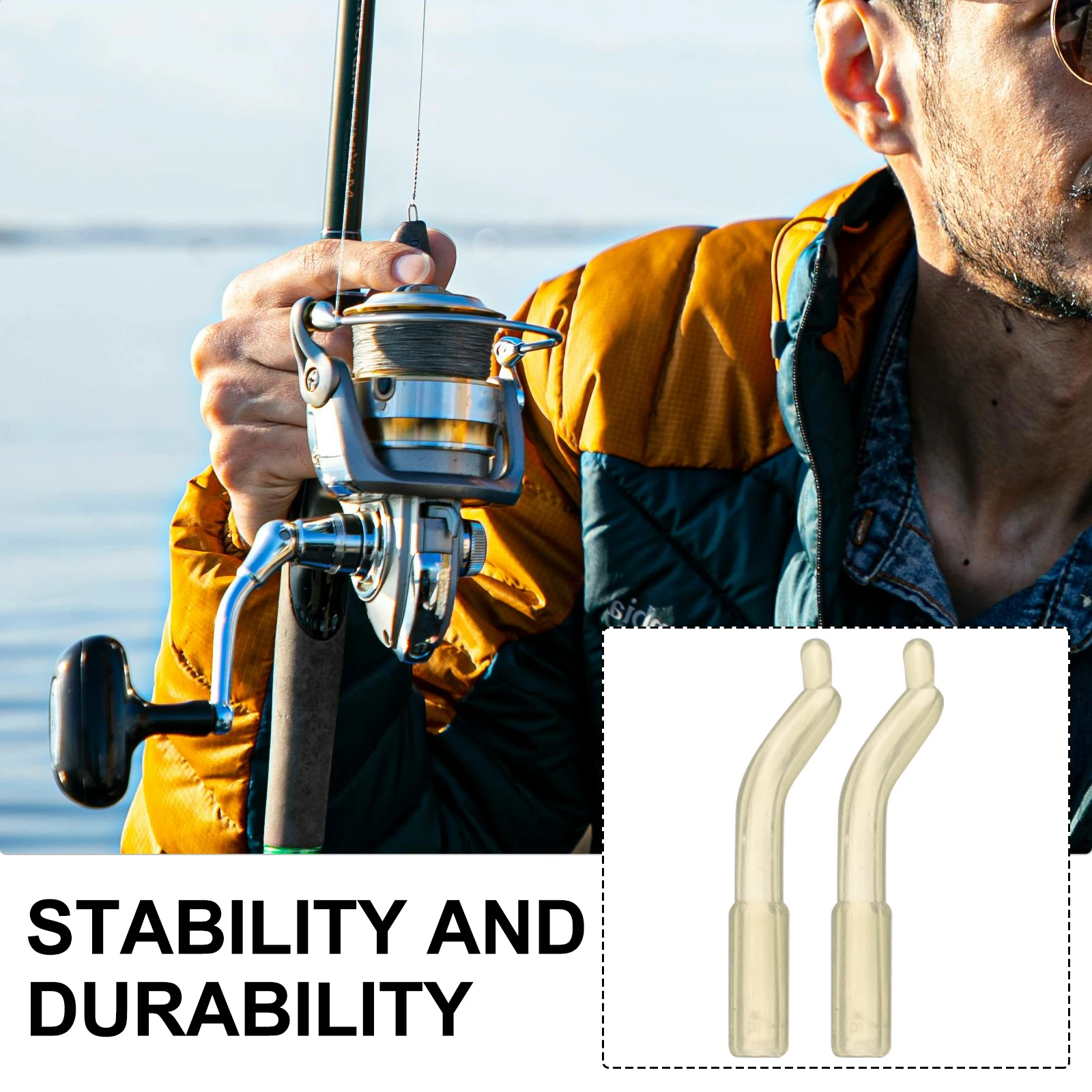 

50pcs Rubber Hose Fishing Line Suit Accessories Bright Green Carp Fishing Hose Pack Durable Soft Outdoor Tools