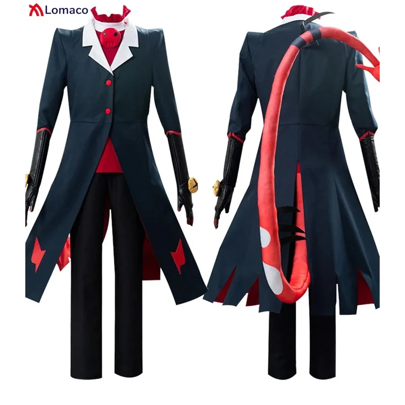 

CyAnime Helluva Boss Blitzo Cosplay Costume Party Uniform Suit with Tail Halloween Outfit for Men Women Custom