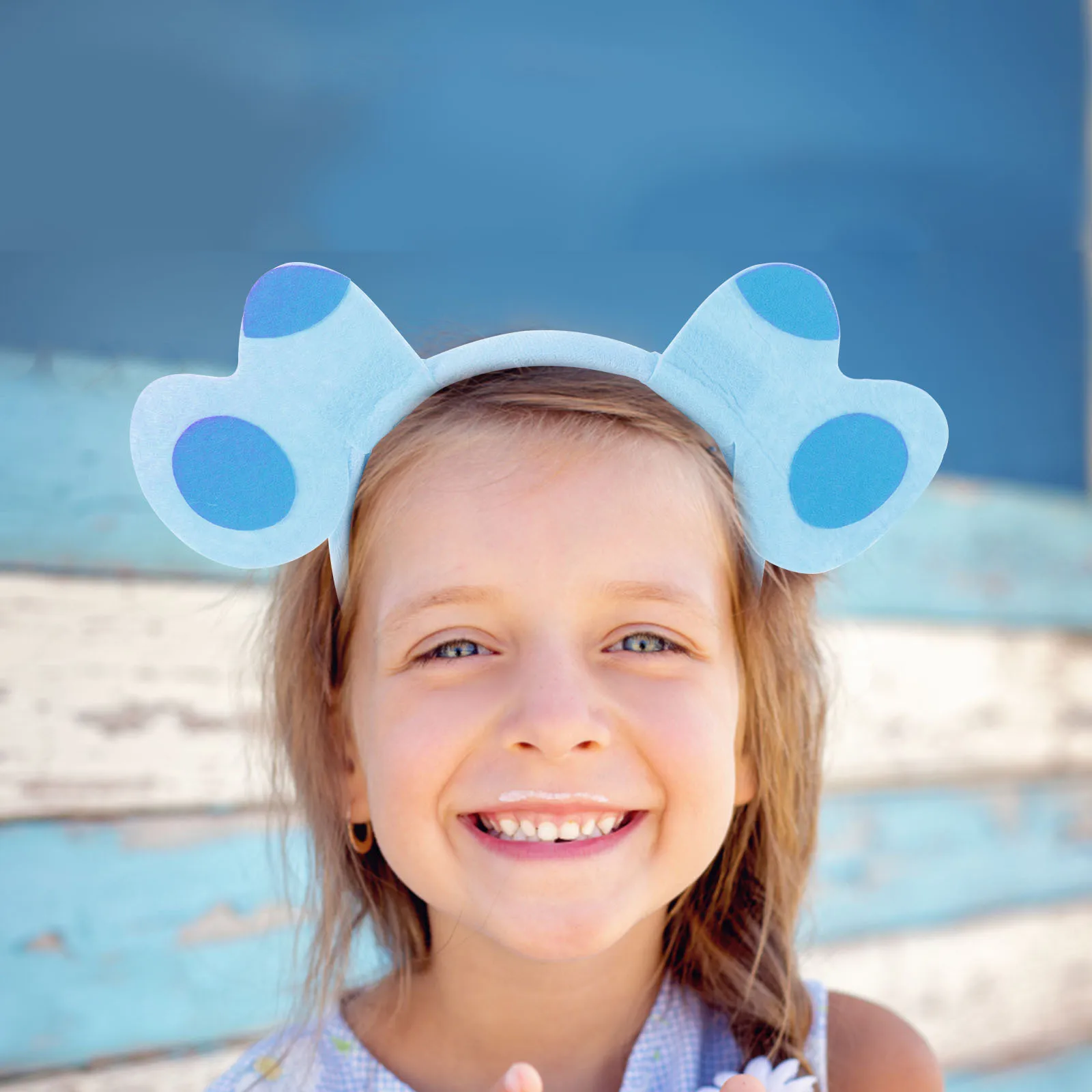 1세트 털이 많은 강아지 귀와 발 세트 코스프레 헤드밴드 장갑 동물 발 장갑 부드러운 인조 의상 액세서리 할로윈 파티 어린이용