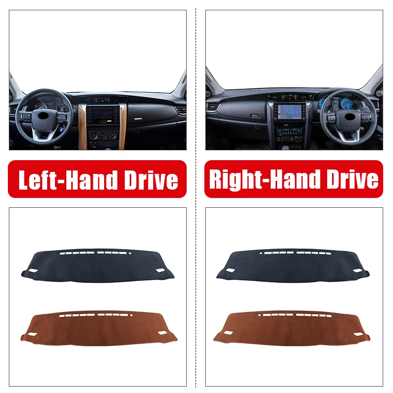ABAIWAI For Toyota Fortuner 2015 2016 2017 2018 2019 2020 2021 2022 2023 2024 Car Dashboard Cover Non-slip Pad Parts