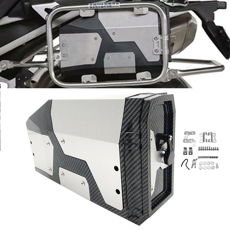 

Карбоновый ящик для инструментов для BMW R1250GS R1200GS LC ADV F750GS F850GS 2004-2023, декоративная алюминиевая коробка, ящик для инструментов 4,2 литра