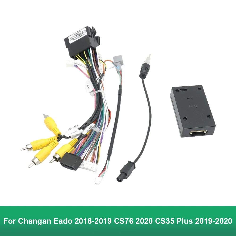 Car Radio Power Cable For Changan Eado 2018-2019 CS75 2020 CS35 Plus 2019-2020 Without 360° Camera