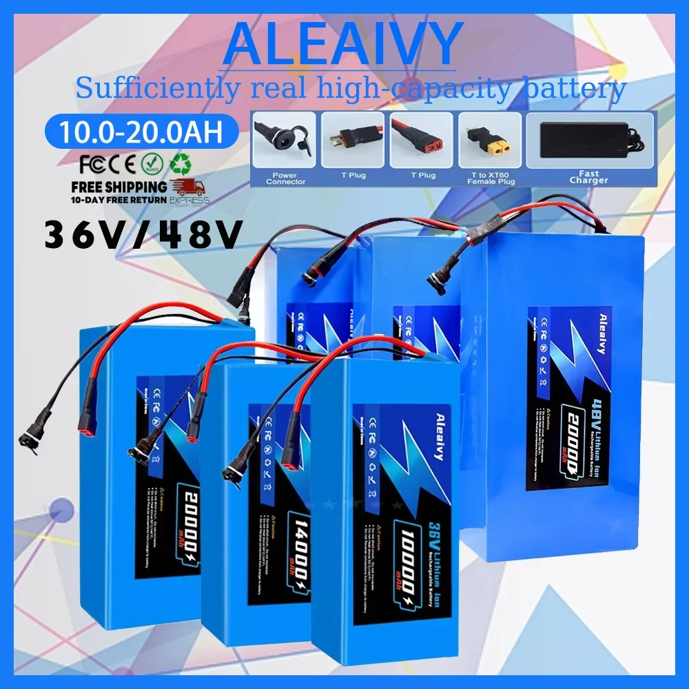 

36V/48V Electric Bike Li-ion Battery Pack+BMS 10.0,14.0,16.0,20.0Ah Ebike Battery for Bicycle Scooter Motorcycle with Charger